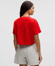 All Yours Organic Cotton Blend Crop - True Red